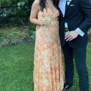 ELSA FLORAL TIERED MAXI DRESS